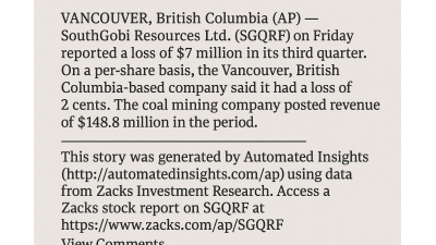 SouthGobi Resources Q3 Earnings Report: Key Insights and Highlights