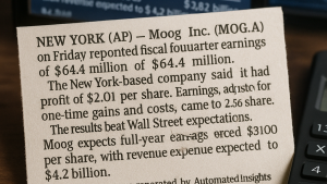 Moog Inc. Delivers Impressive Fiscal Q4 Earnings: Key Highlights and Insights