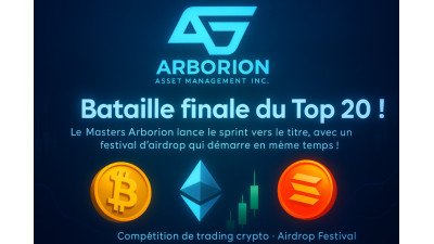 Bataille finale du Top 20 ! Le Masters Arborion des “Contrats de Profit” lance le sprint vers le titre, avec un festival d’airdrop qui démarre en parallèle