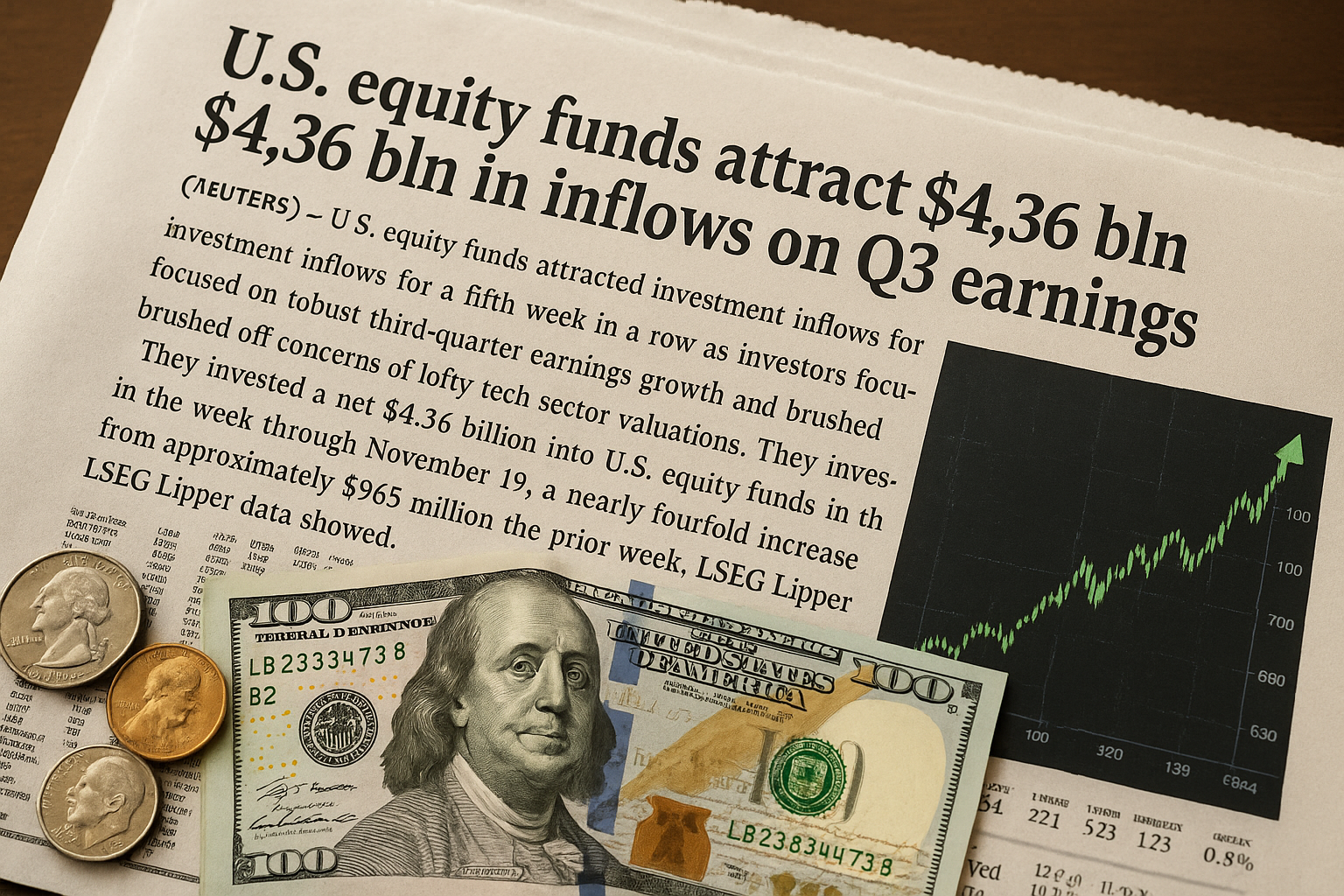 "US Equity Funds See Fifth Week of Inflows Fueled by Robust Earnings Reports"