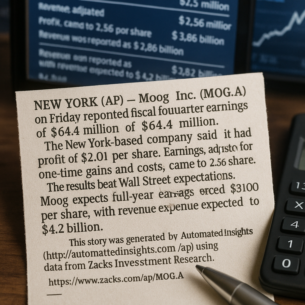 Moog Inc. Delivers Impressive Fiscal Q4 Earnings: Key Highlights and Insights