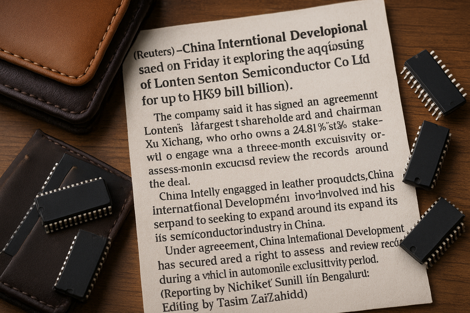 Chinese Leather Goods Company Explores $1.2 Billion Buyout of Semiconductor Firm