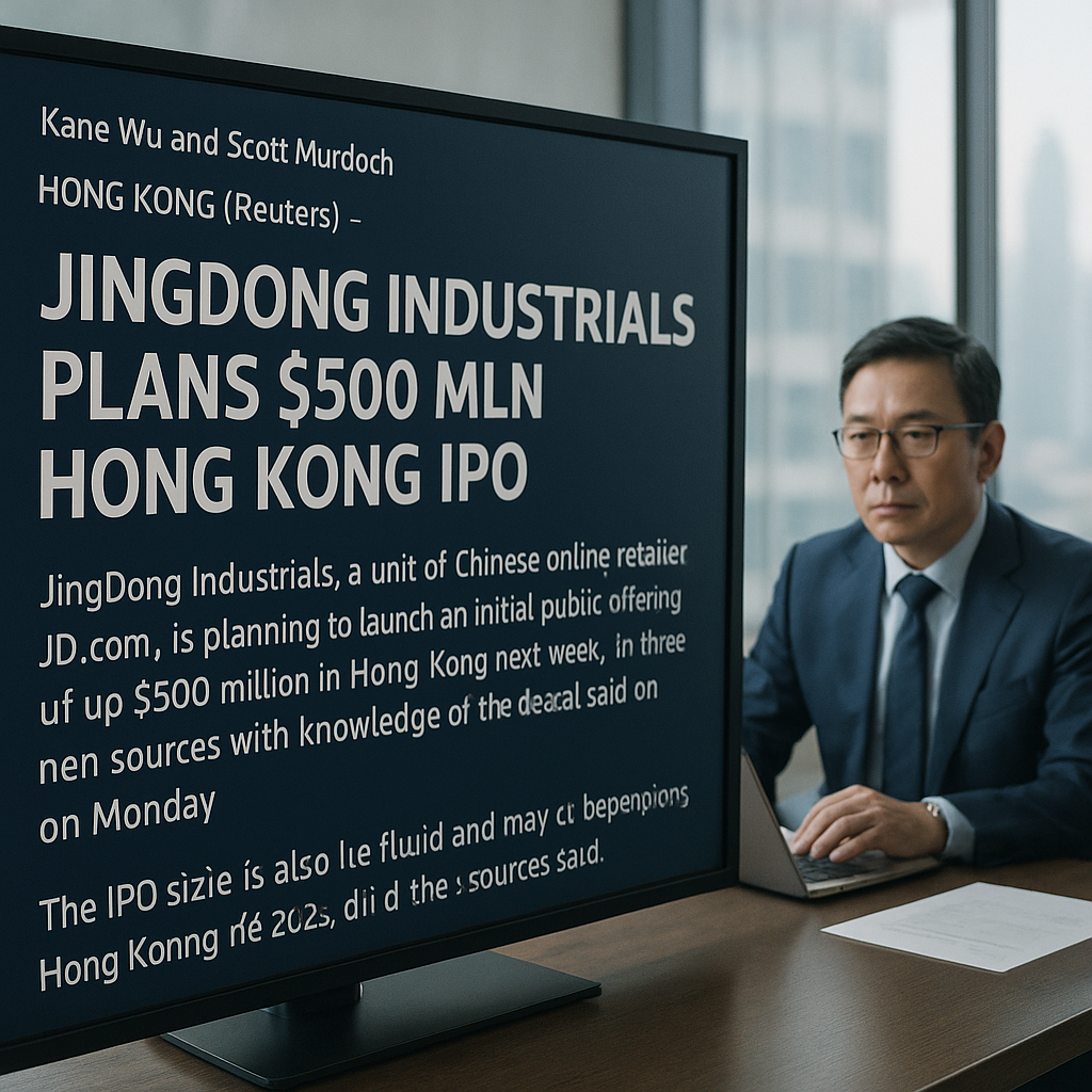 JingDong Industrials Plans $500 Million IPO Launch Next Week, Sources Reveal