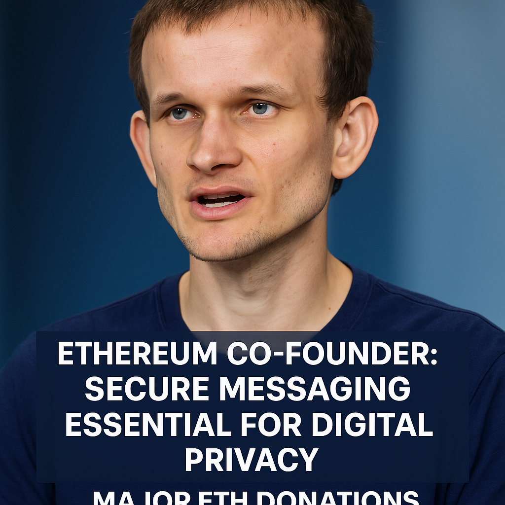 Vitalik Buterin Contributes 256 ETH to Enhance Next-Generation Encrypted Messaging