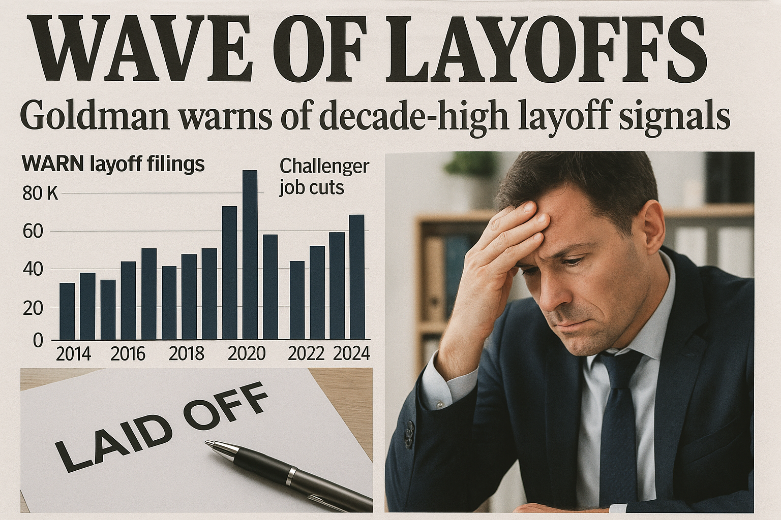 Goldman Sachs Highlights Increasing Weakness in the US Job Market Amid Rising Layoffs