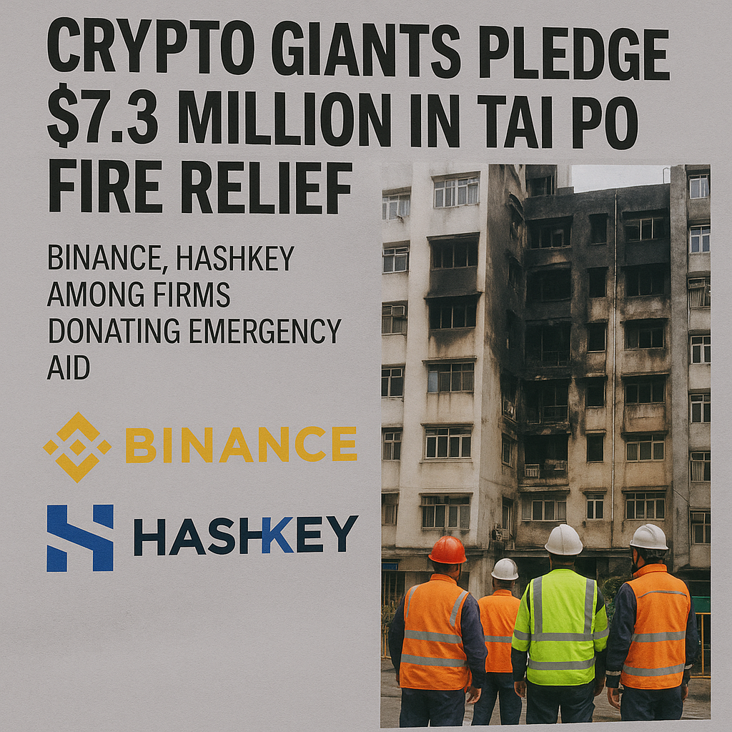 Crypto Companies Pledge HK$57 Million in Immediate Relief Following Hong Kong's Deadliest Fire