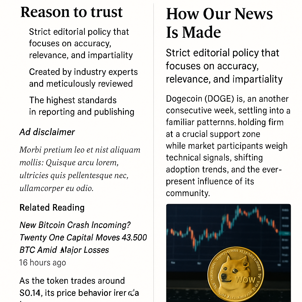 Dogecoin Maintains Stability Above Key Support Level Amid Rising Adoption and Strengthened Long-Term Outlook