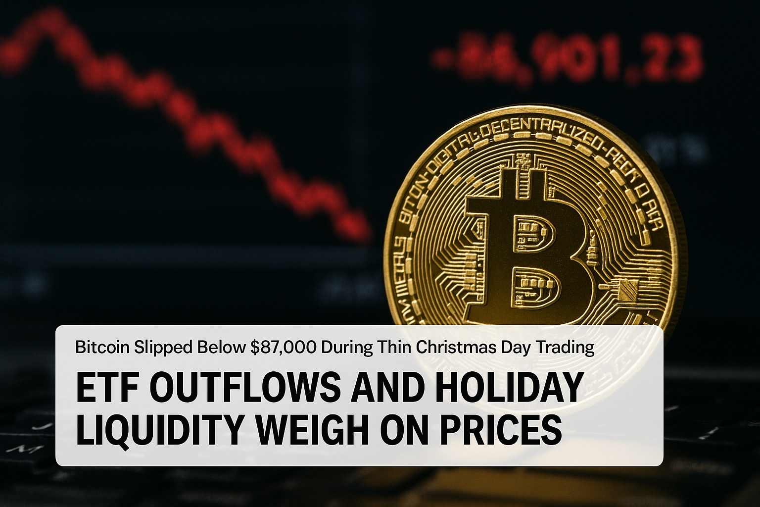 Crypto Market Faces Extreme Fear on Christmas as ETF Outflows Continue