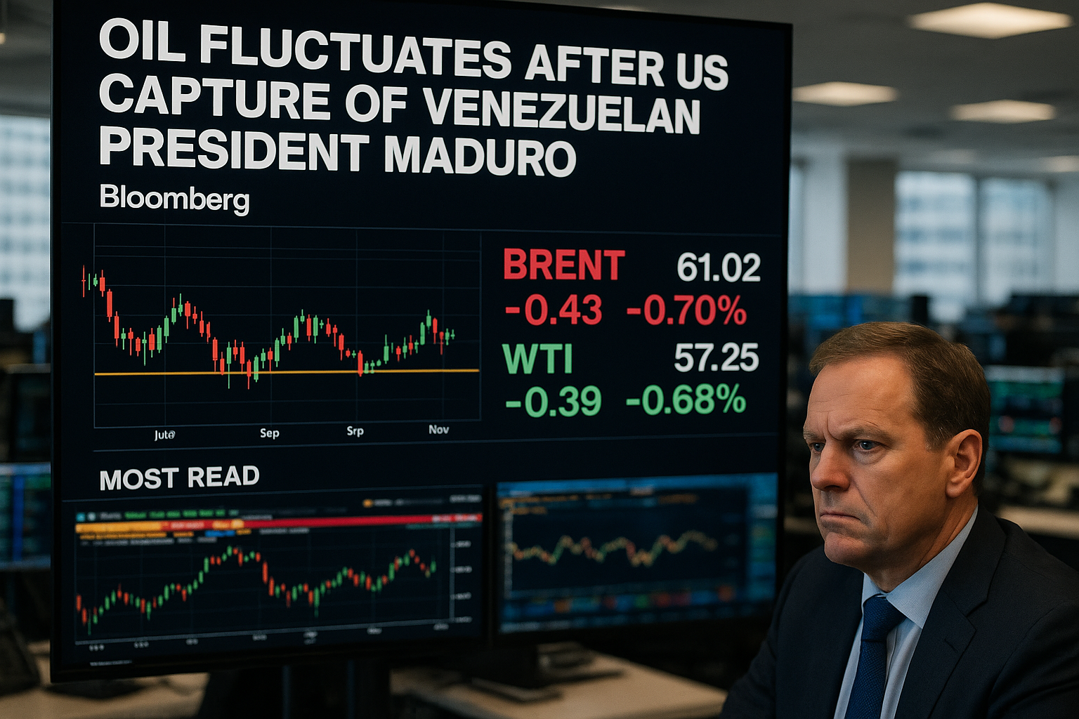 Oil Prices Volatile as Investors Assess US Capture of Venezuela's Maduro