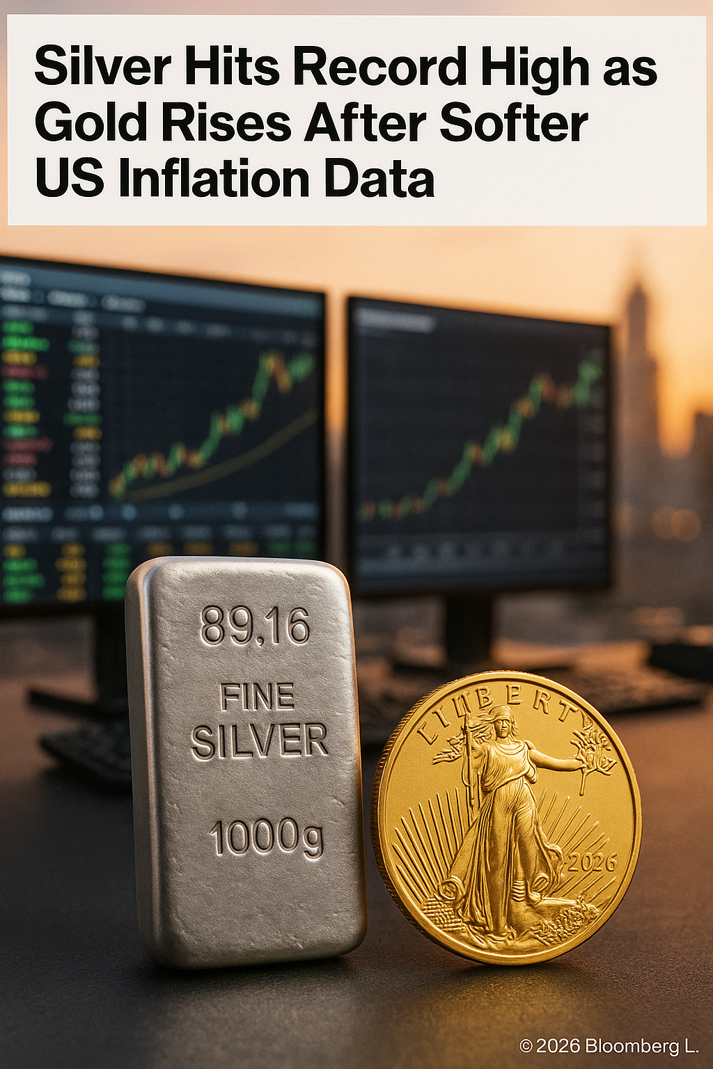 Silver Soars to New Heights, Gold Gains Ground as US Economic Data Boosts Rate-Cut Expectations