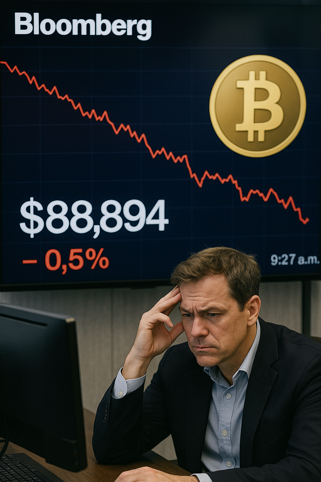 Bitcoin Falls Below $90,000 as Global Market Selloff Intensifies