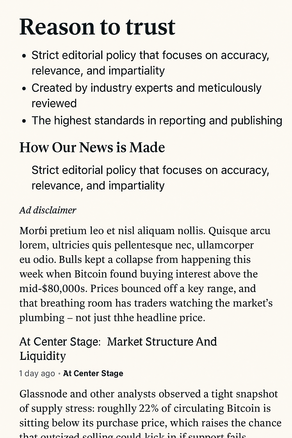 Analysts Emphasize Need for Enhanced Liquidity for Bitcoin's Recovery