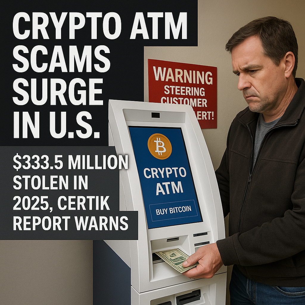 CertiK Report Highlights Alarming Rise in Crypto ATM Fraud with $333 Million Lost in 2025