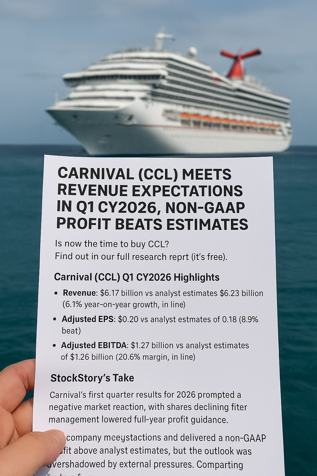 Carnival's Q1 Analysis: Revised Outlook and Rising Fuel Costs Impact Cruise Operator's Forecast
