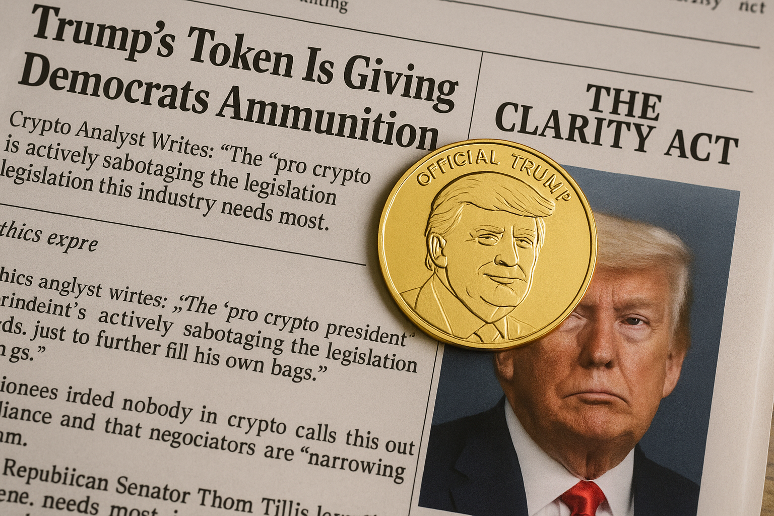 Analyst: Trump’s Meme Coin Hinders Progress of the CLARITY Act