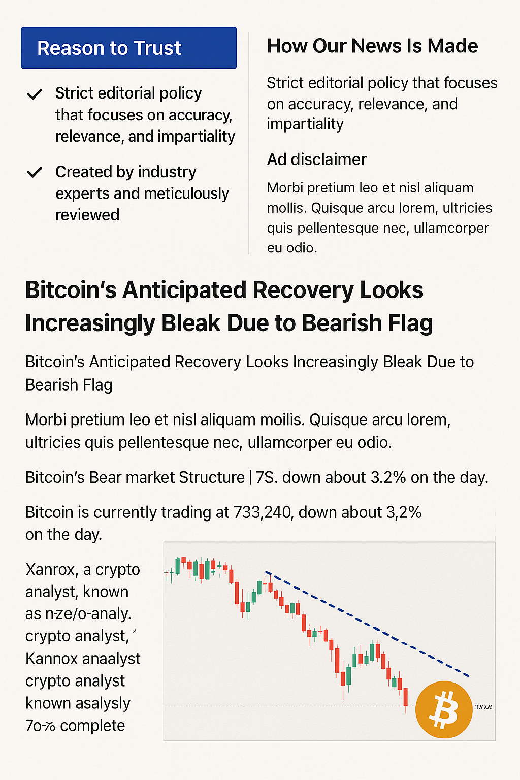 Bitcoin Under Pressure as Analyst Anticipates Significant Drop to $44,000