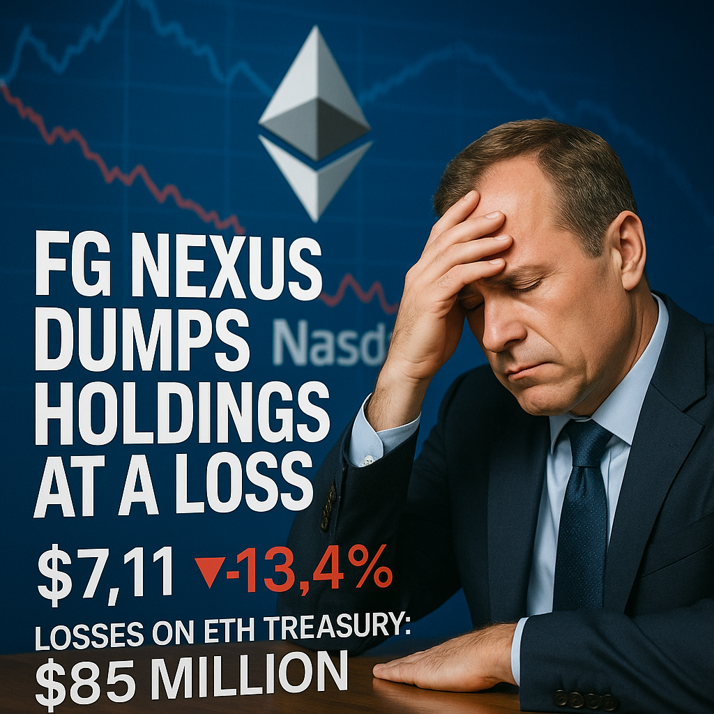 Nasdaq-Listed FG Nexus Faces $85 Million Loss in Ethereum Holdings